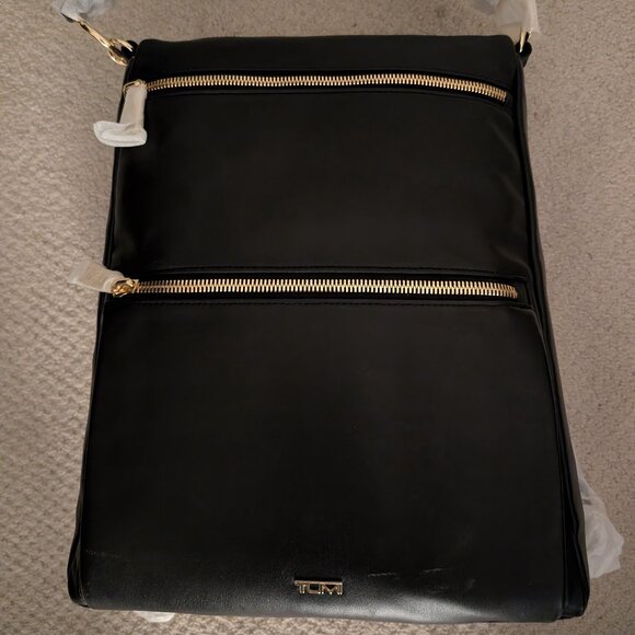 *NEW* Tumi Limerick Backpack Tote - black leather - Picture 1 of 3